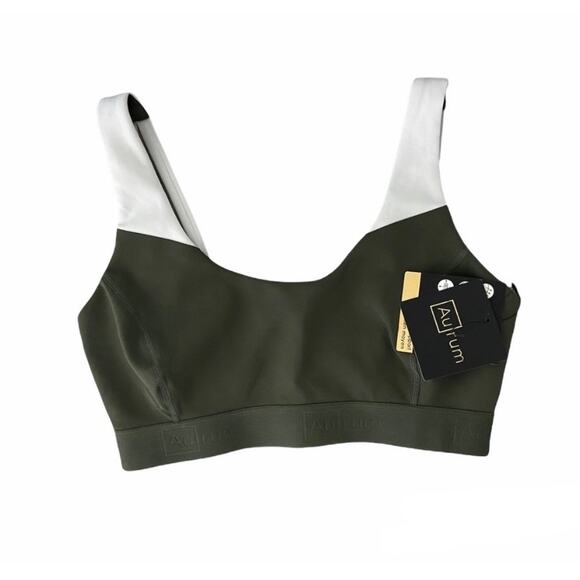 Aurum Olive Sport Bra Size Petite XS - Picture 4 of 6